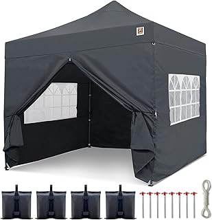 Gorilla Gazebo ® Pop Up 3x3m Heavy Duty Waterproof Commercial Grade Market Stall 4 Side Panels Leg Weights Pegs and Wheeled Carrybag