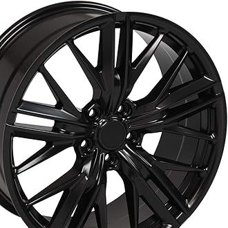 OE Wheels CV25 20 Inch Rim Fits Camaro ZL1 Style 5x120 20x8.5 Satin Black - Hollander 5773 (1)