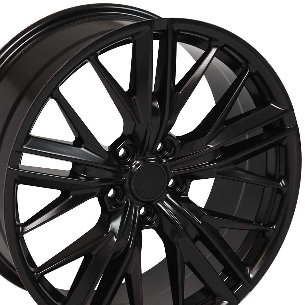 OE Wheels CV25 20 Inch Rim Fits Camaro ZL1 Style 5x120 20x8.5 Satin Black - Hollander 5773 (1)