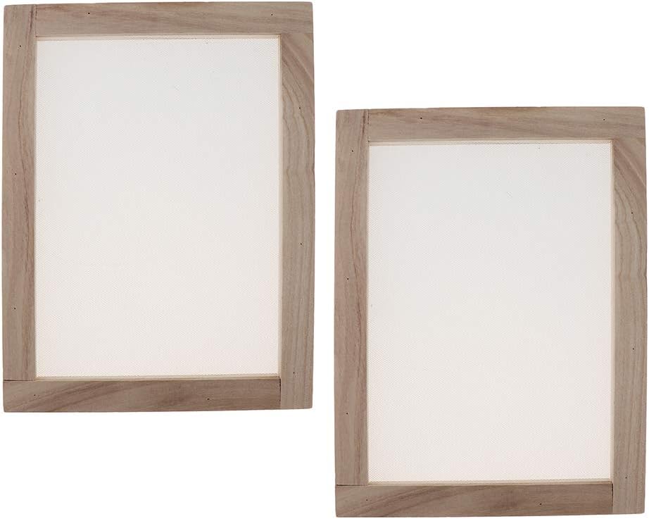 Bonarty2 Sets Paper Making Kits for Adults, Paper Making Mold Papermaking Mould Frame Screen Tools Paper Handcraft