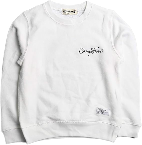 Amazon キャンプフリー Campfree トレーナー 子供用 スウェット 胸ロゴ刺繍 キッズ ジュニア 裏毛 綿100 ボーイズ トレーナー パーカー 通販