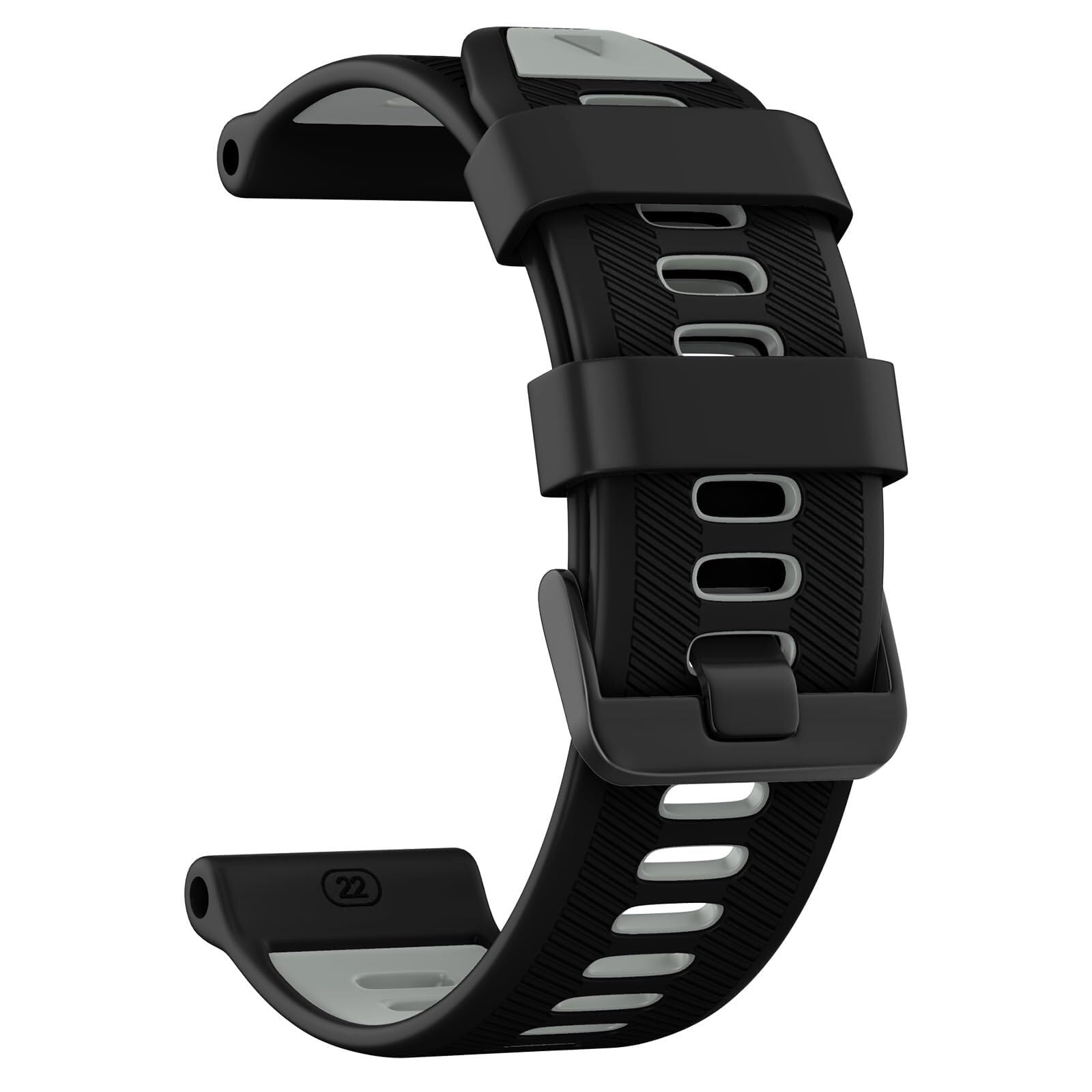 Bracelet de montre de 22 mm en silicone pour Garmin Forerunner 965 et 955 - 8