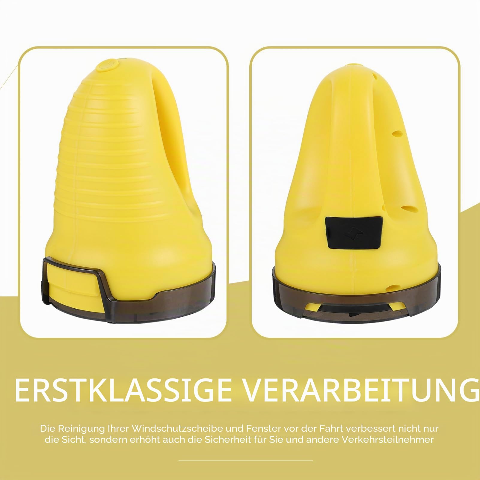 Supvox Elektrischer Auto Eiskratzer Schneeschaber Windschutzscheiben Reinigungswerkzeug Abs Gelb Praktische Winter Ausstattung Frostentferner Für Outdoor