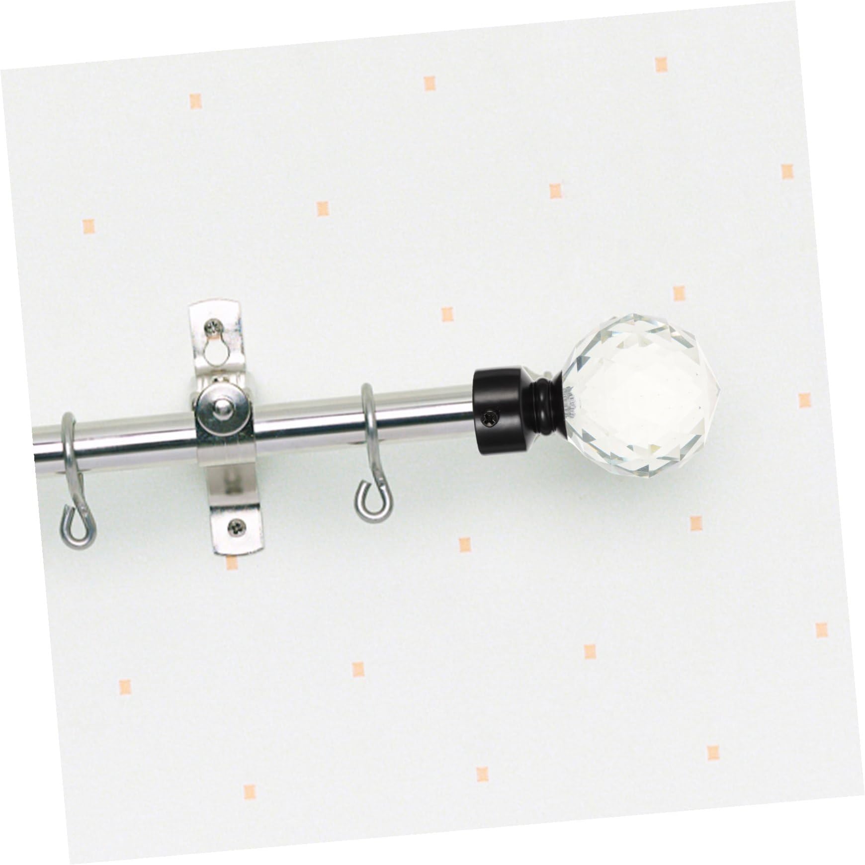 Embouts de Tringle à Rideaux en Fer Noir Lot de 2 Pièces Accessoires Décoratifs Style Simple et Rétro pour Chambre à Coucher et Décoration Intérieure