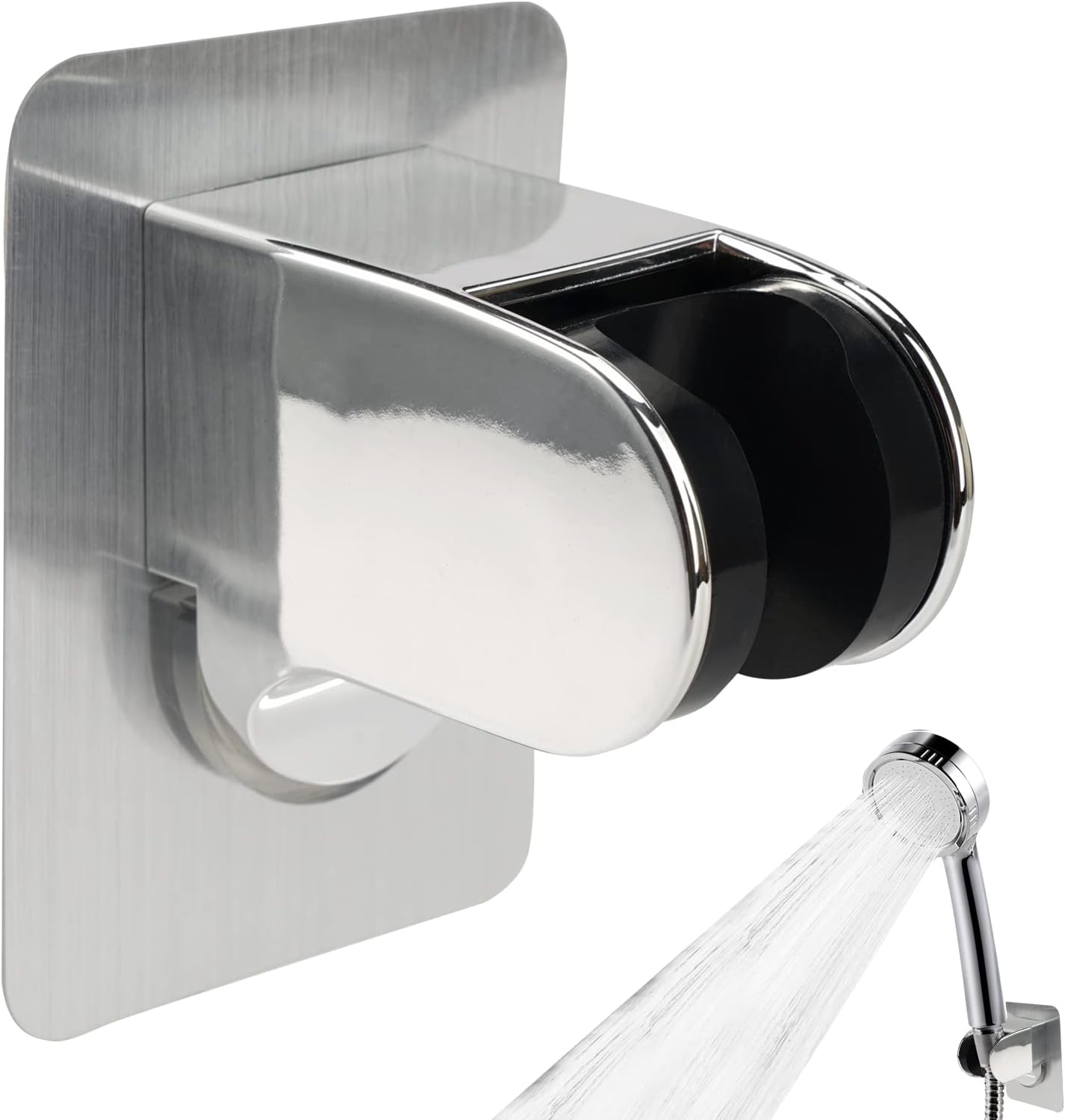 Accroche Support Pommeau de Douche, Support de Douchette sans Percage, Autocollant Support de