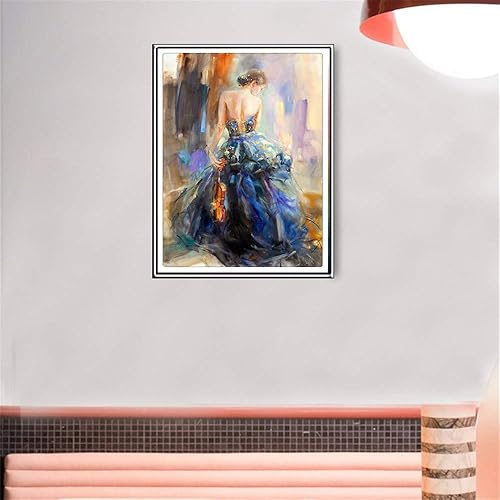 Miniatura 3 de BAIWOVIS Kits de pintura de diamantes para adultos  Tamaño grande 15.7 x 19.7 in, kits de arte de diamantes 5D para adultos con accesorios para