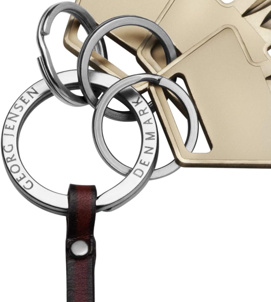 Amazon.com: Georg Jensen Elephant Key Ring with Brown Leather