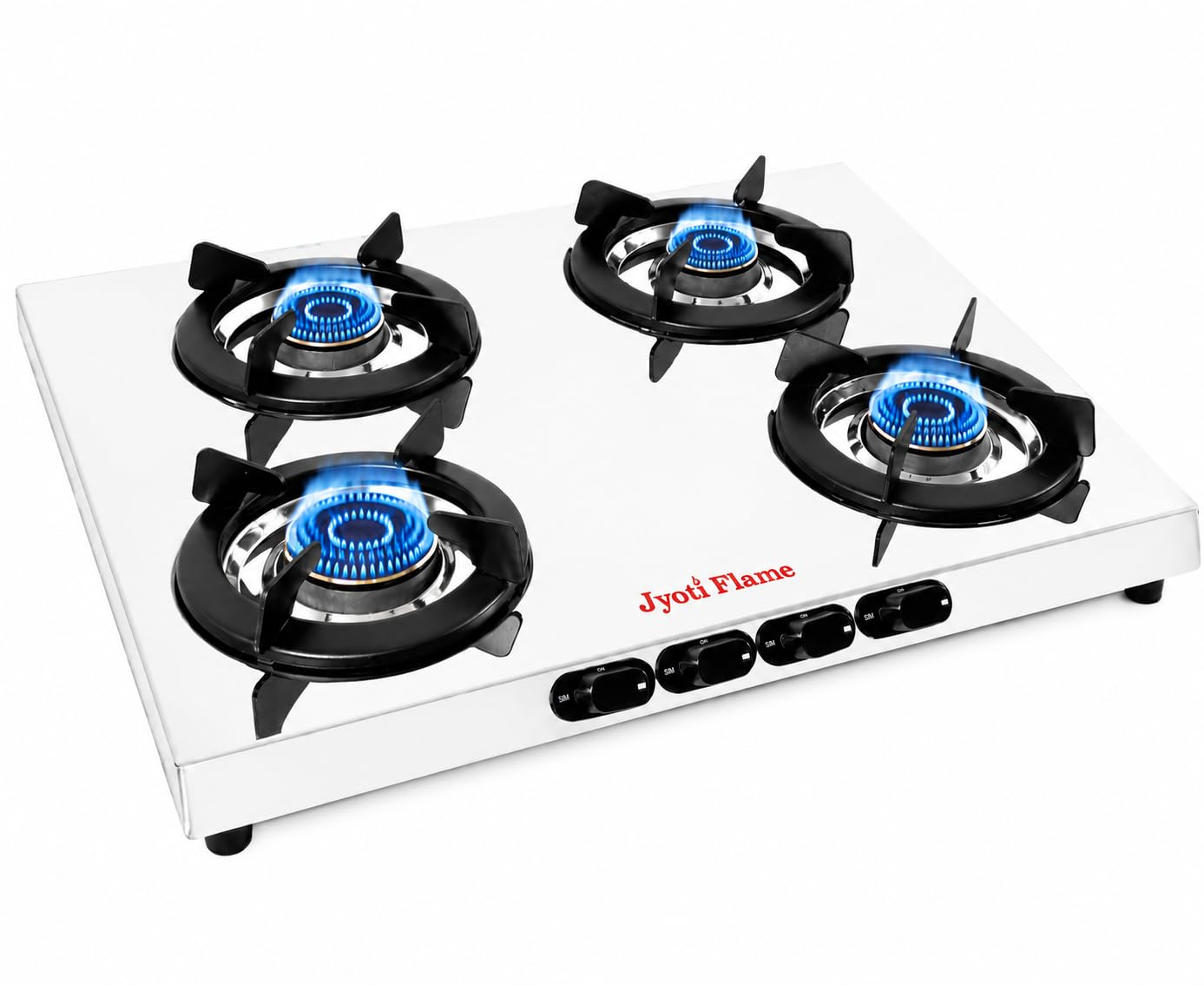 Jyoti Flame Amaze 4 Burner Gas Stove | ISI Certified Cooktop | Stainless Steel | Sleek Finish Design | Forged Brass Burners | 2 Years Manufacturer Warranty-image-43