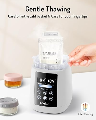 Miniatura 4 de Calentador de biberones rápido para leche materna, fórmula con control preciso de temperatura, termostato 48H calentador de leche para bebés con