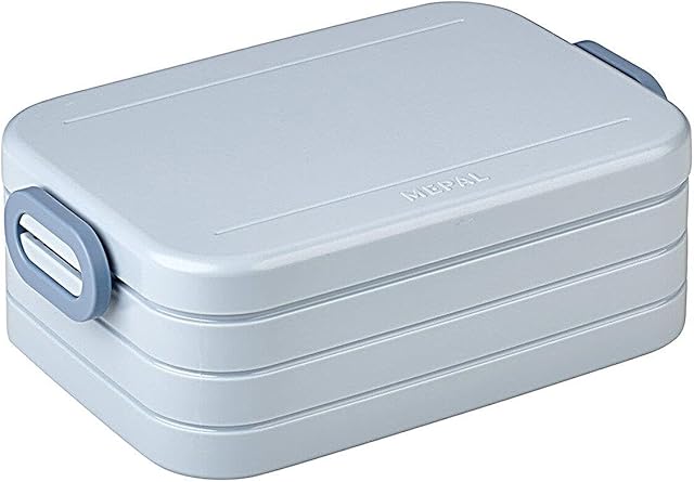 Mepal  Lunch Box Take a Break Midi  Lunch Box To Go - For 2 Sandwiches or 4 Slices of Bread  Suitable for the Dishwasher - 900 ml - Nordic Blue.