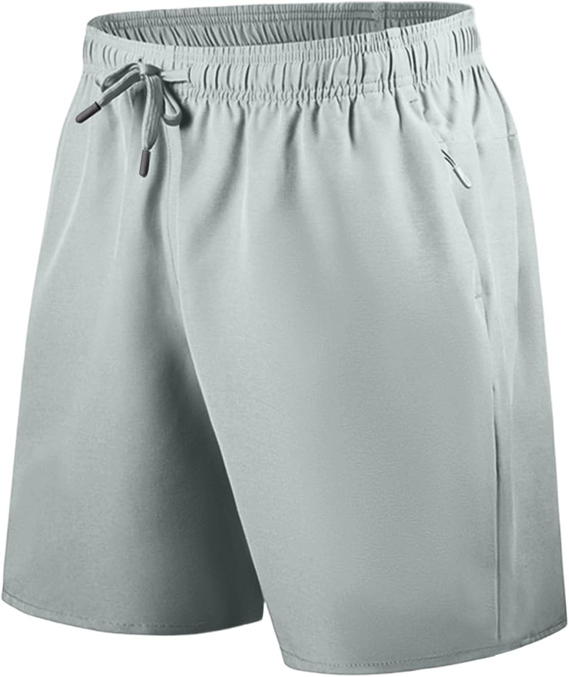 DuDubaby Men Shorts Mens Athletic Lightweight Running Gym Shorts with Pockets Elastic Waist Drawstring for Workout Training