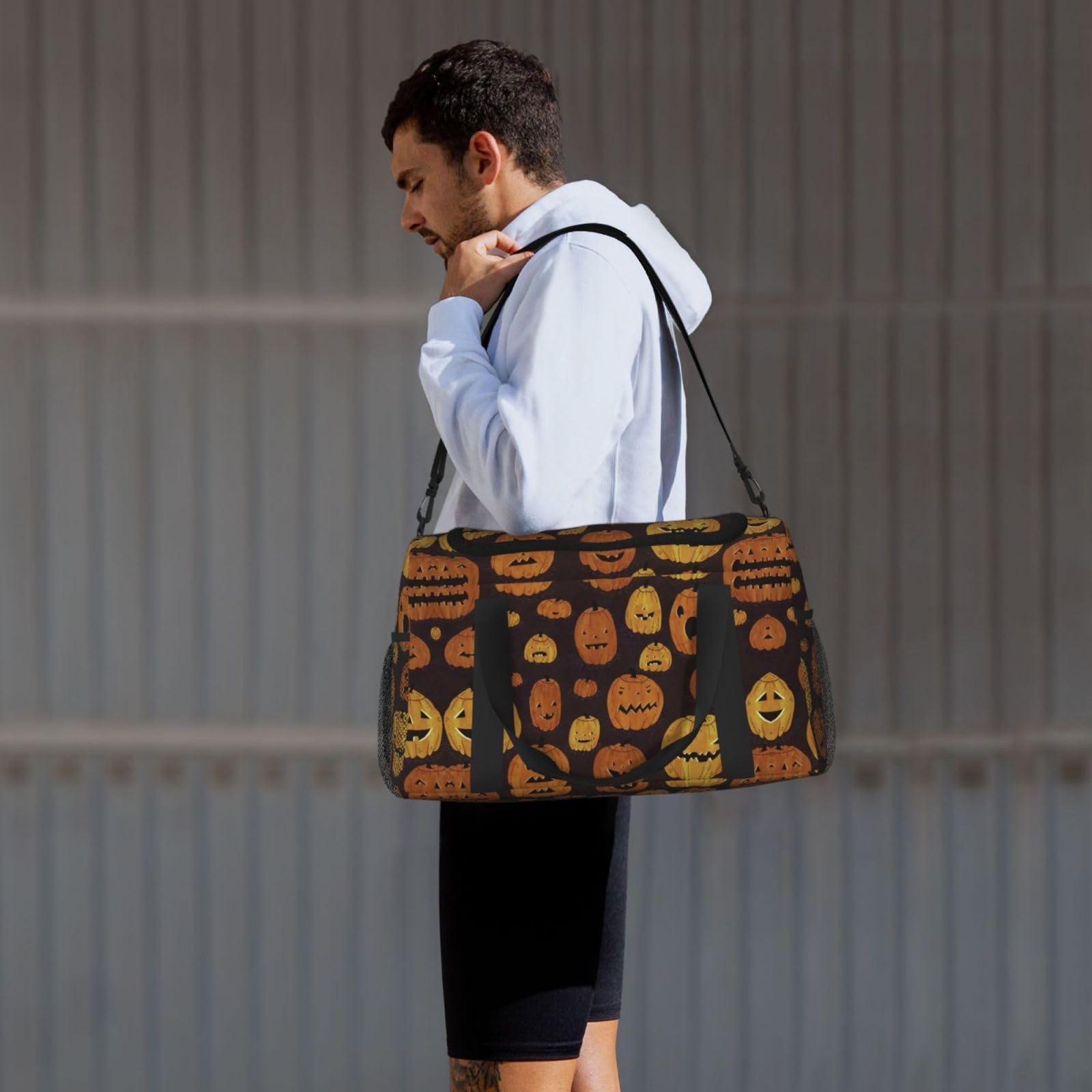 Halloween dynia torba na ramię kobiety mężczyźni podróżna torba crossbody torebka torba na ramię torebki robocze codzienna torba hobo