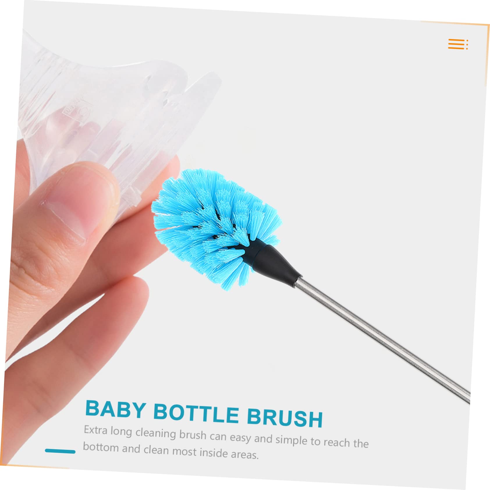 BESTonZON 3pezzi Spazzola Per Bottiglie Extra Lunga Pulizia Facile Di Borracce Tazze e Bottiglie Di Latte Spazzolino Leggero e Riutilizzabile Per Uso Quotidiano