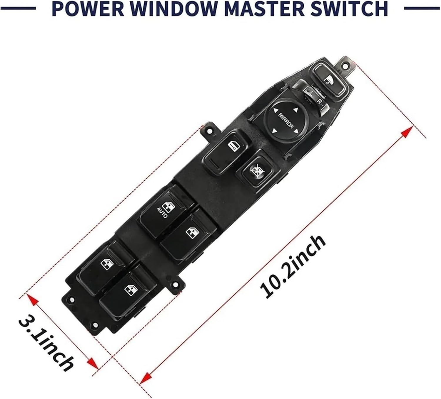 Compatible For Hyundai Veracruz 2007-2012 Driver Side Left Front Electric Master Window Switch Lift Button 935703J000WK 93570-3J000