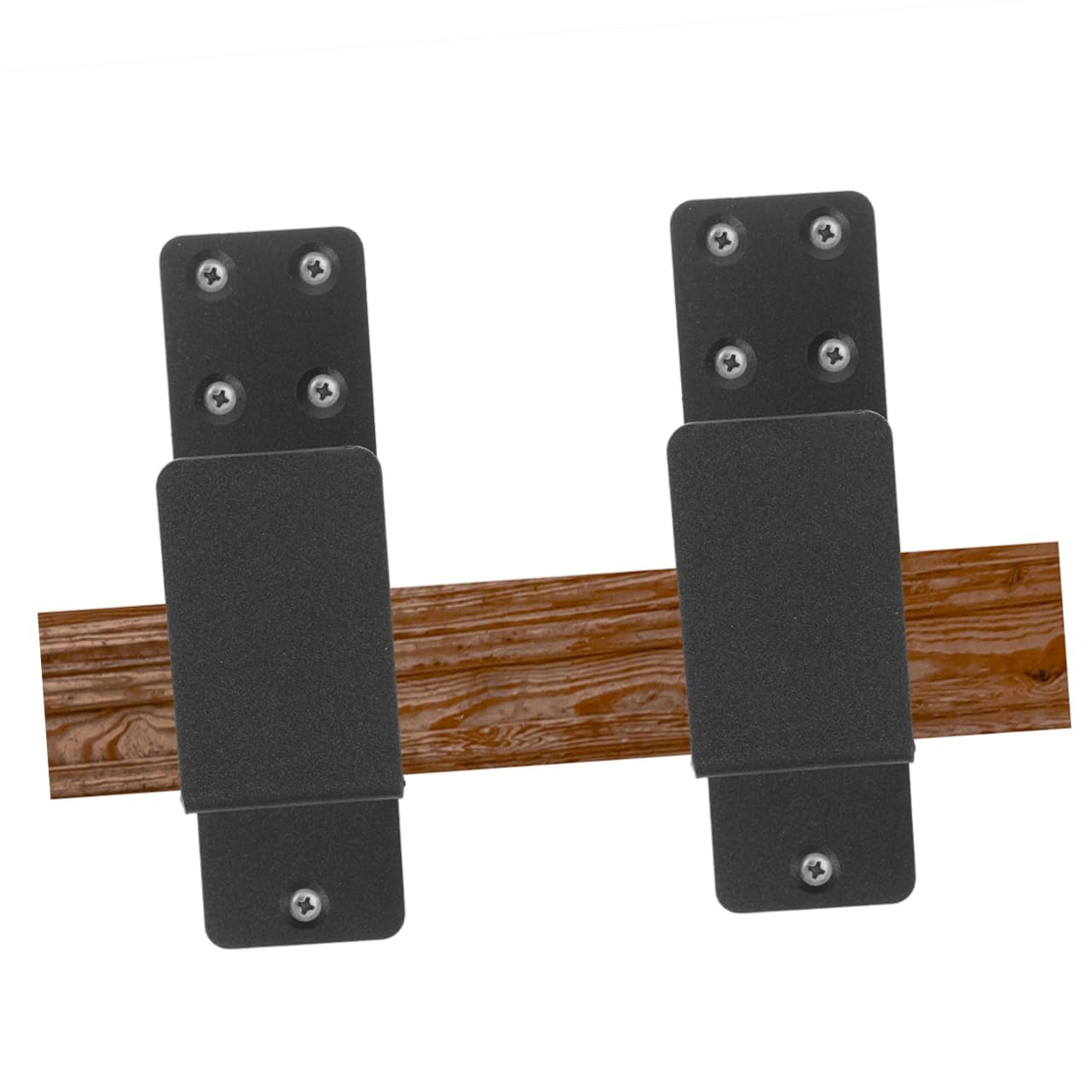 Angoily Supports de Barricade pour Porte de Sécurité en Acier, Forme en U, Robustes, Noirs, pour Garage et Entrepôt