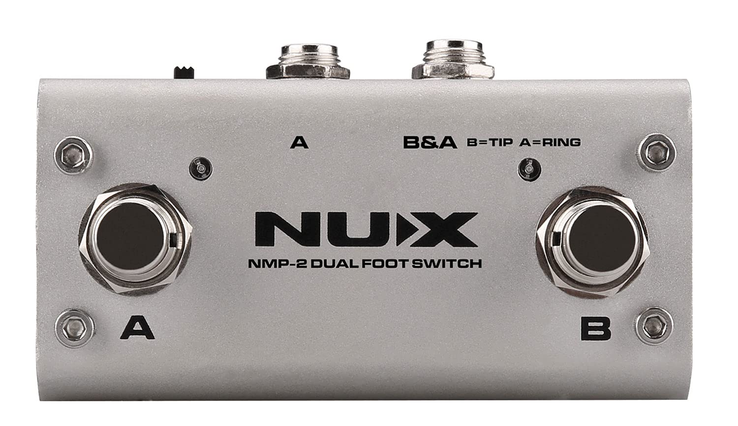 Nux | Controller doppio interruttore a pedale per effetti e amplificatori per chitarra | NMP-2