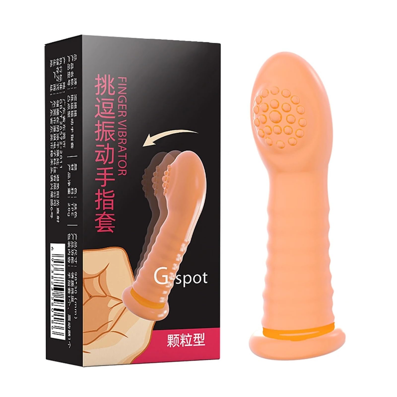 Vibratori for dita Orgasmo Punto G Clitoride Massaggio vaginale Stimolatore Masturbatore Manicotto vibrante for dito Giocattolo del sesso for le donne(03)