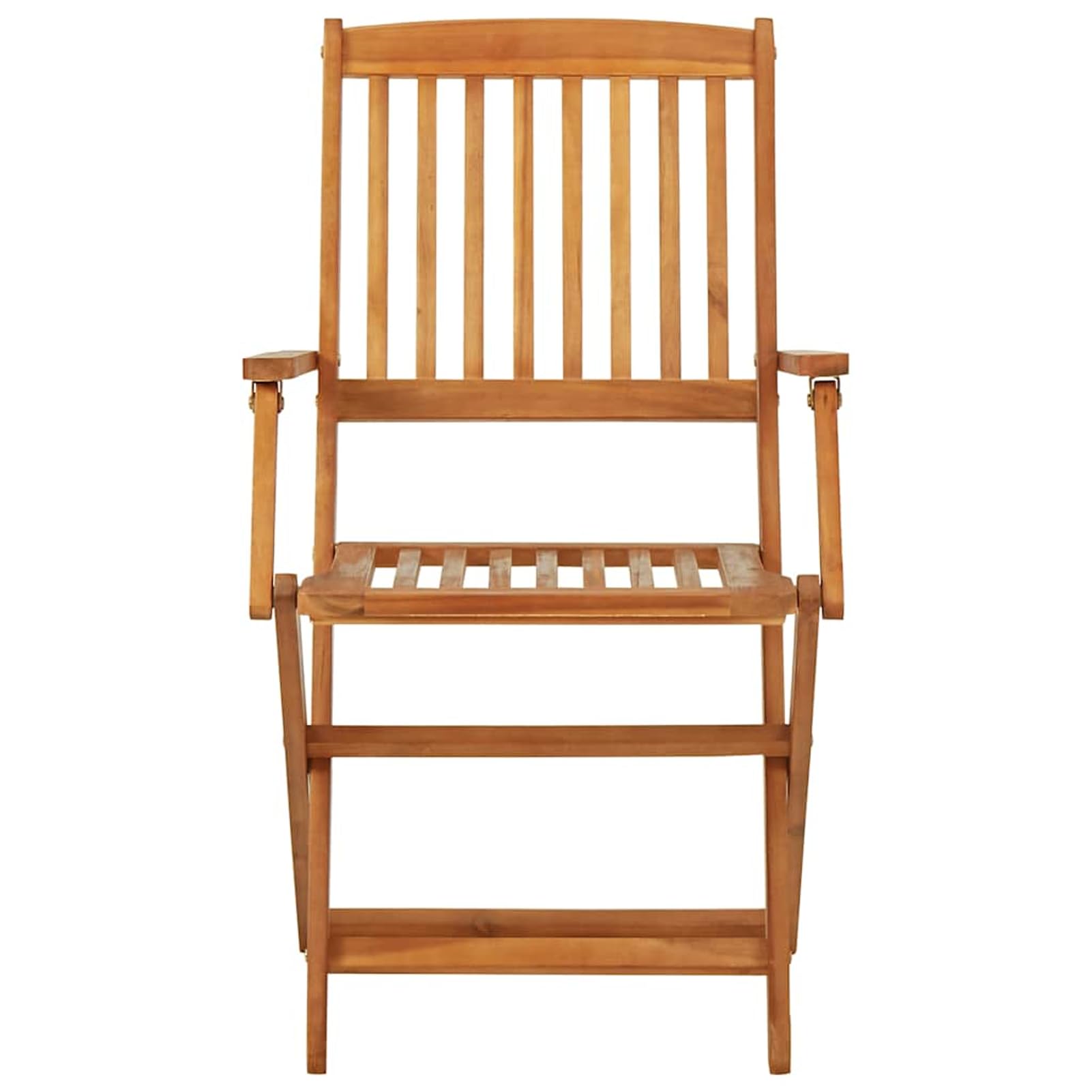Gecheer Set da Bistrot, 3 Pezzi Pieghevole, in Legno Massello di Acacia, per Esterno, Terrazzo, Giardino