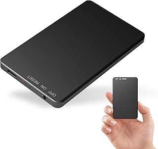 Gravador de Voz Digital Portátil 128GB, 300 Horas de Duração Ultra Longa, Dispositivo de Gravação USB-C com Reconhecimento de Voz e Redução de Ruído para Reuniões, Entrevistas, Aulas
