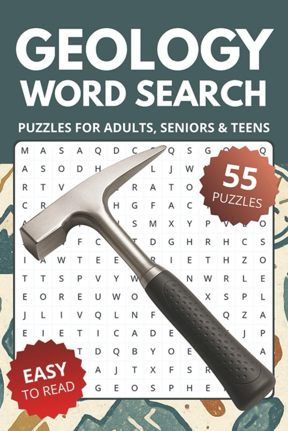 Geology Word Search Book: Word Searches about Rocks, Minerals & Geology | 6x9 inches, 110 pages, 55 Puzzles | Gift for Vacations, Holidays and Relaxing Times
