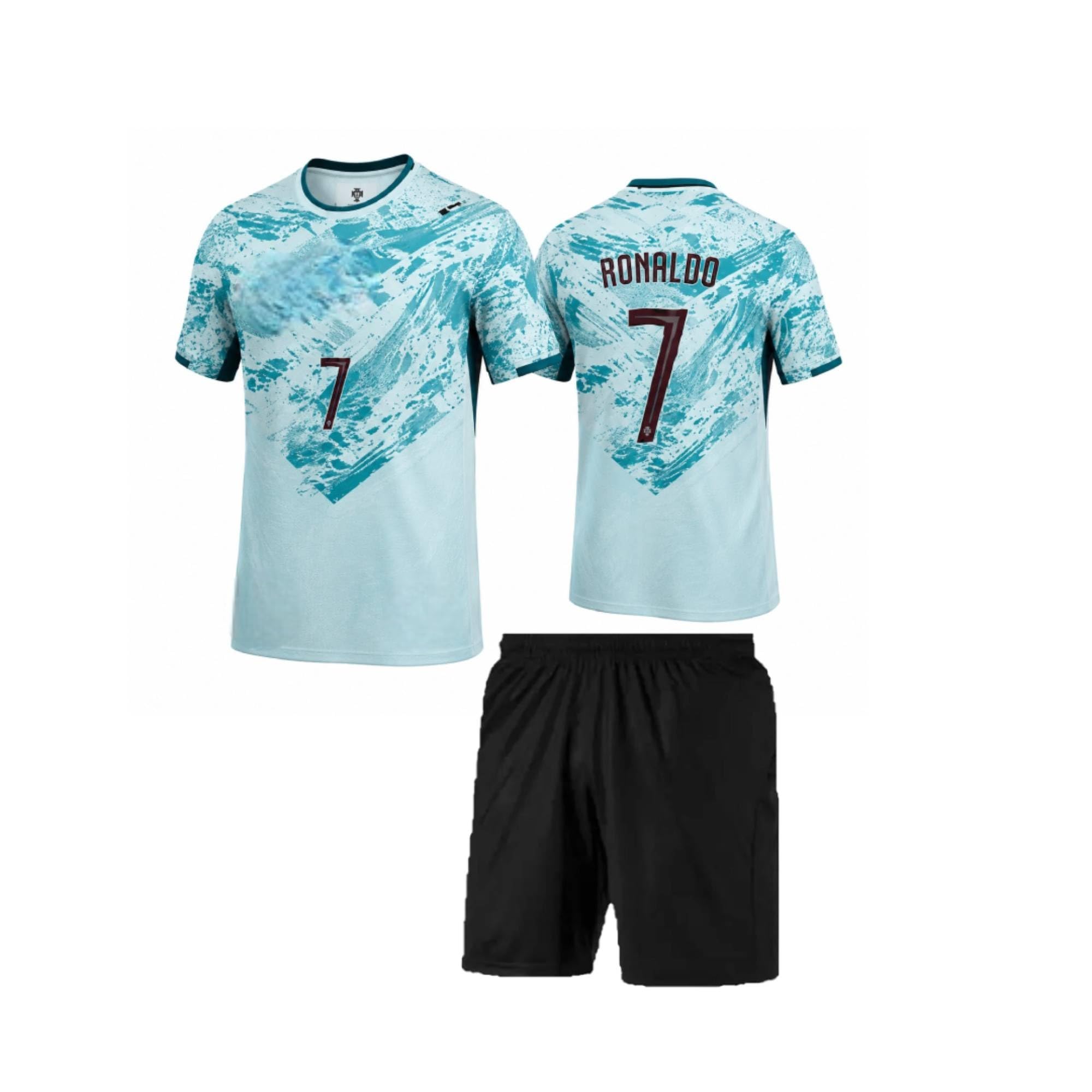 Sports Soccer New Football Portugal Jersey Ronaldo 7 Home Kit Jersey with Shorts (Kid's,Boy's & Men)-image-35