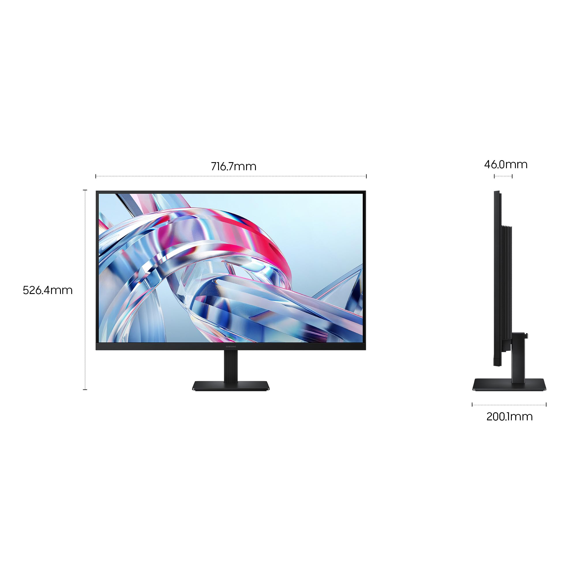 Samsung Monitor HRM ViewFinity S7 S70H (LS32H704EAUXEN), Flat, 32", 4K