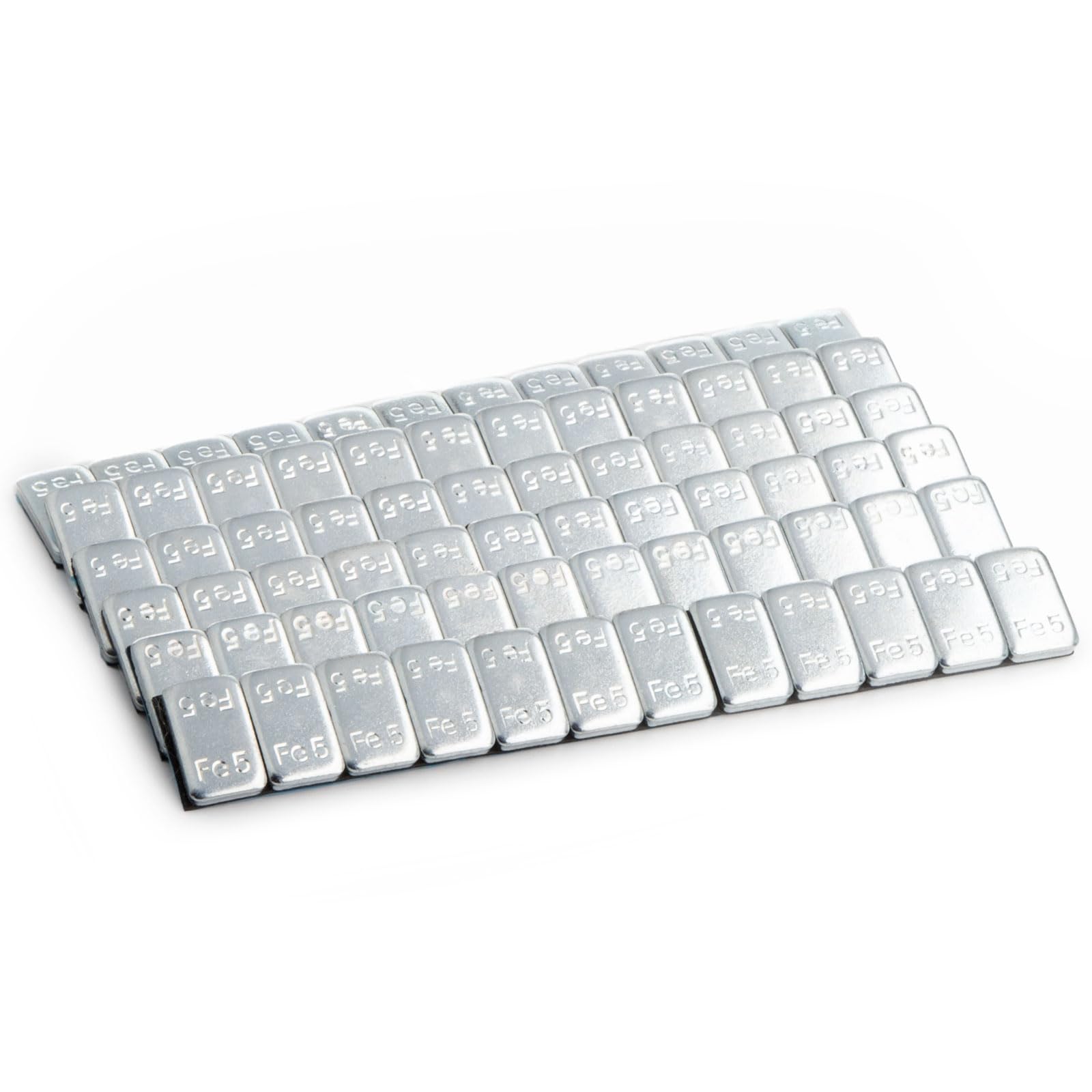 Pesi per Ruote 50 Barre Autoadesive 12 * 5g Zincate Rivestite in Plastica