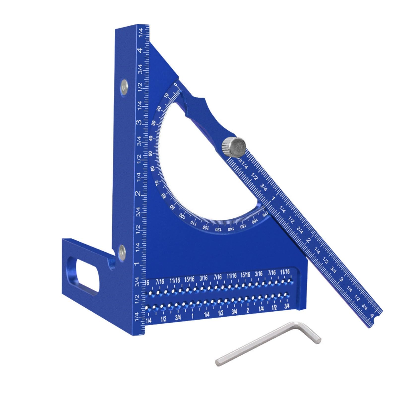 Xjdzineq Multifunctional Adjustable Carpentry Square Protractor Tool for Accurate Woodworking Marking and Layout Tasks Accuracy Woodworking Measuring Tool