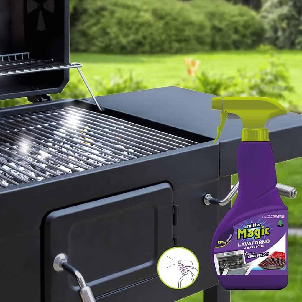 Mr Magic Detergente Lavaforno e Barbecue, Rimuove Grasso e Residui Ostinati, Agisce a Forno Freddo, con Detergente di Origine Naturale, 500 ml