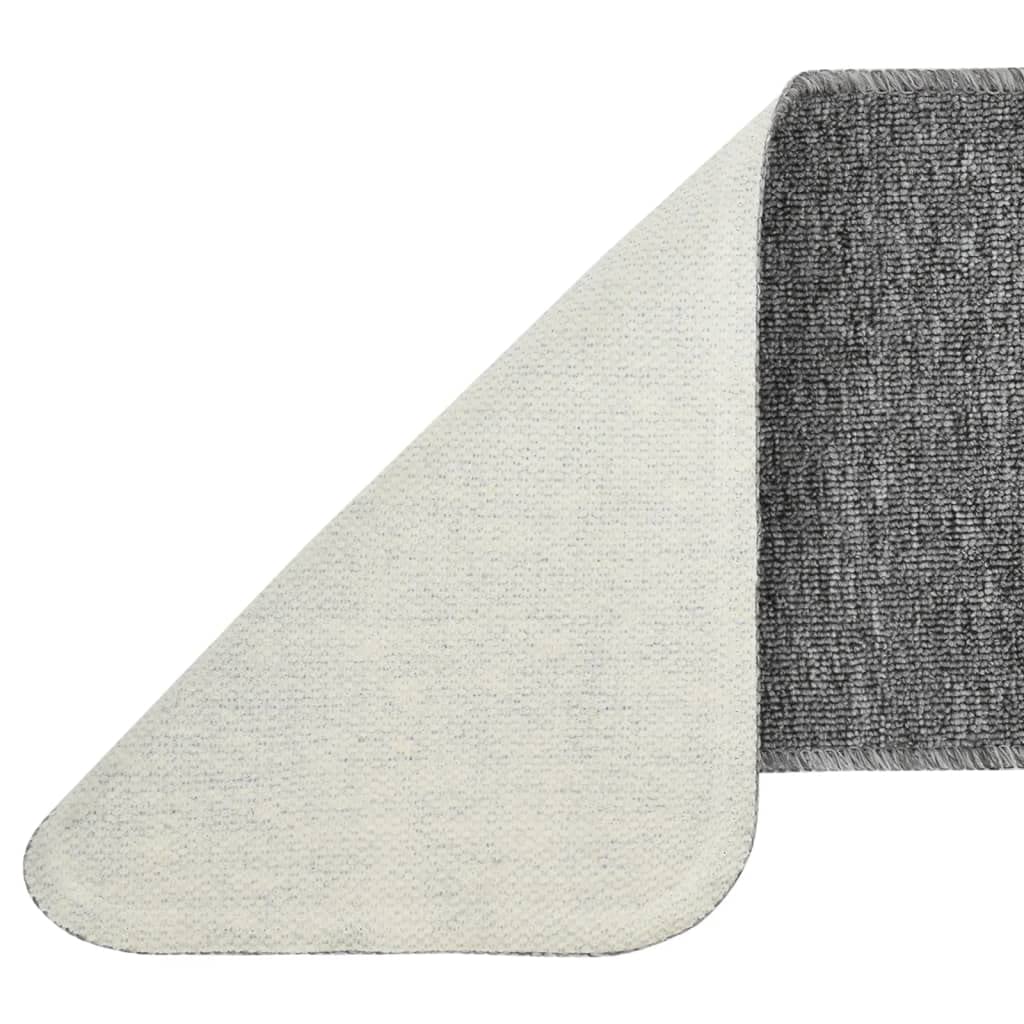 vidaXL Tappetini Scale 15 pz 60x25 cm Grigi Antiscivolo Rettangolari