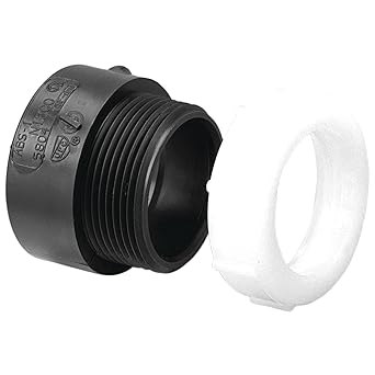 NIBCO الشكل رقم U5801-7، 1-1/2 بوصة. محور محول مصيدة ABS DWV x وصلة انزلاقية