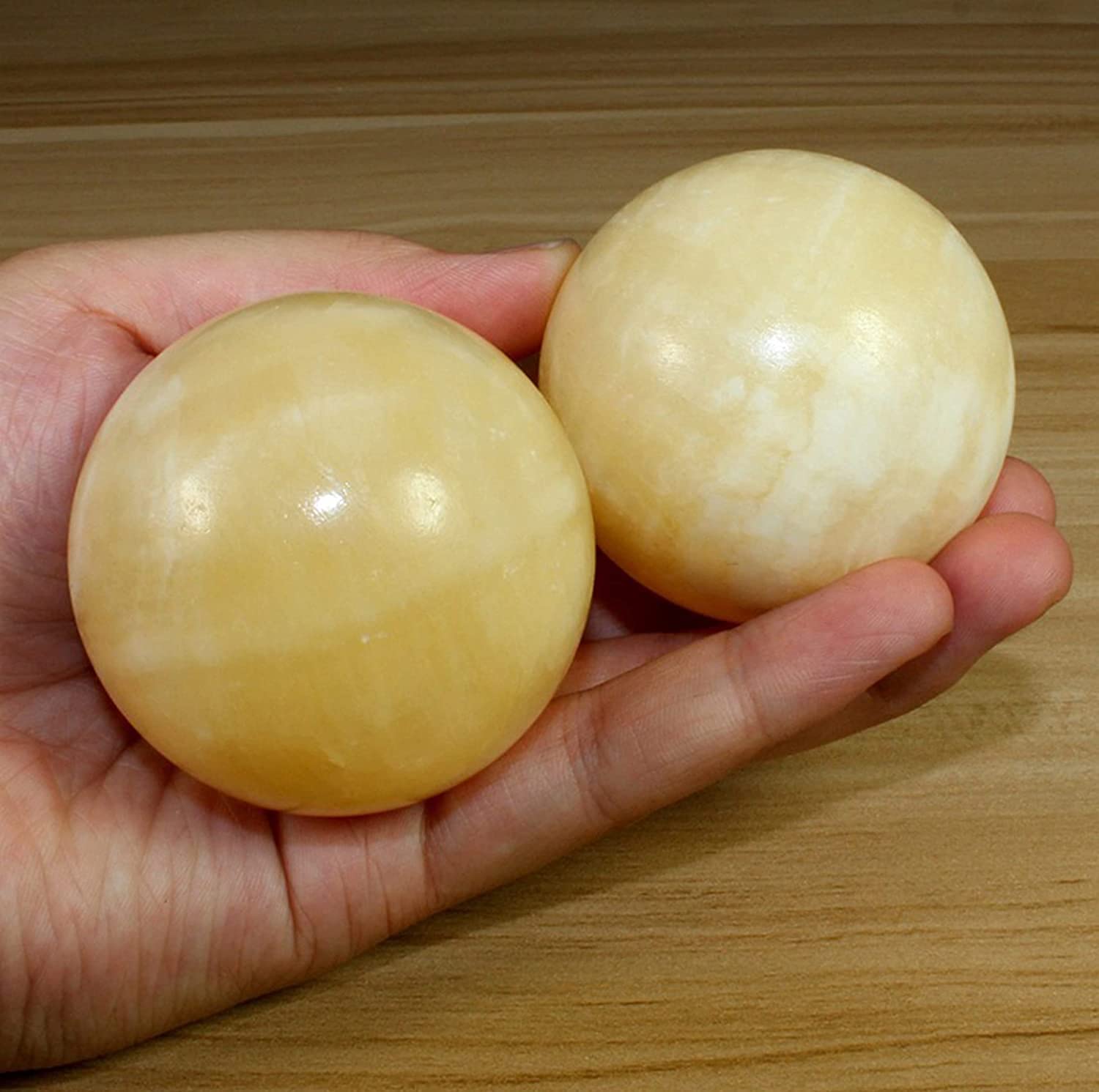 Palle Antistress per Adulti, Baoding Balls Palle Antistress per Adulti Palle per Esercizi Cinesi Palle Antistress per Esercizi da 2 Pollici, Scatola per Palle da Stress p