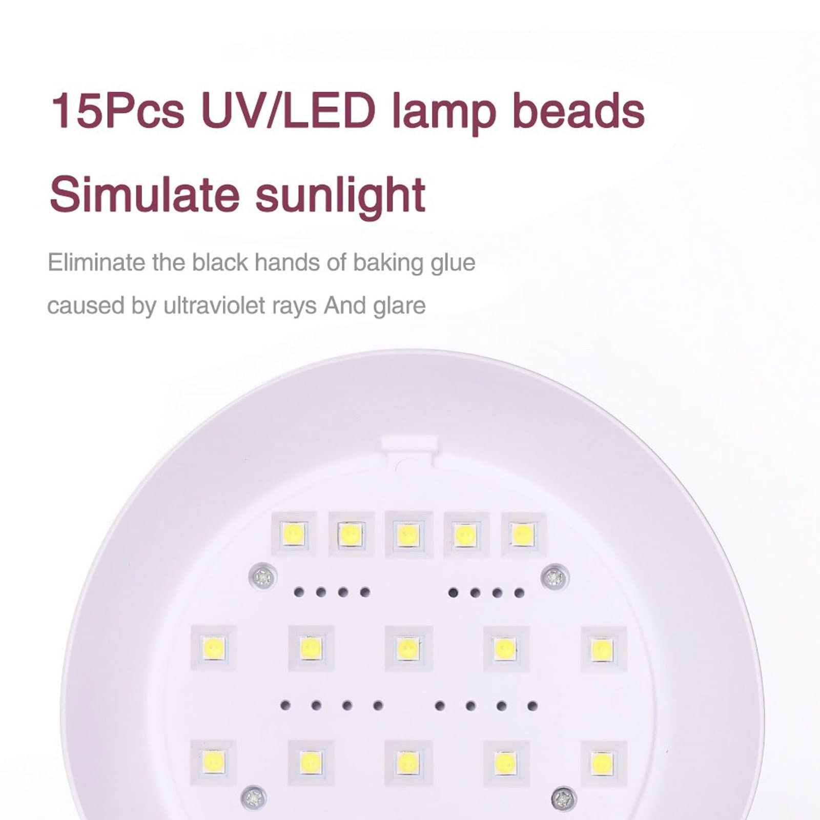 Suszarka do paznokci, lampa do suszenia paznokci z automatycznym czujnikiem 15 diod LED do wszystkich żeli z lat 60. i 120. Profesjonalne narzędzie do manicure do pedicure i manicure
