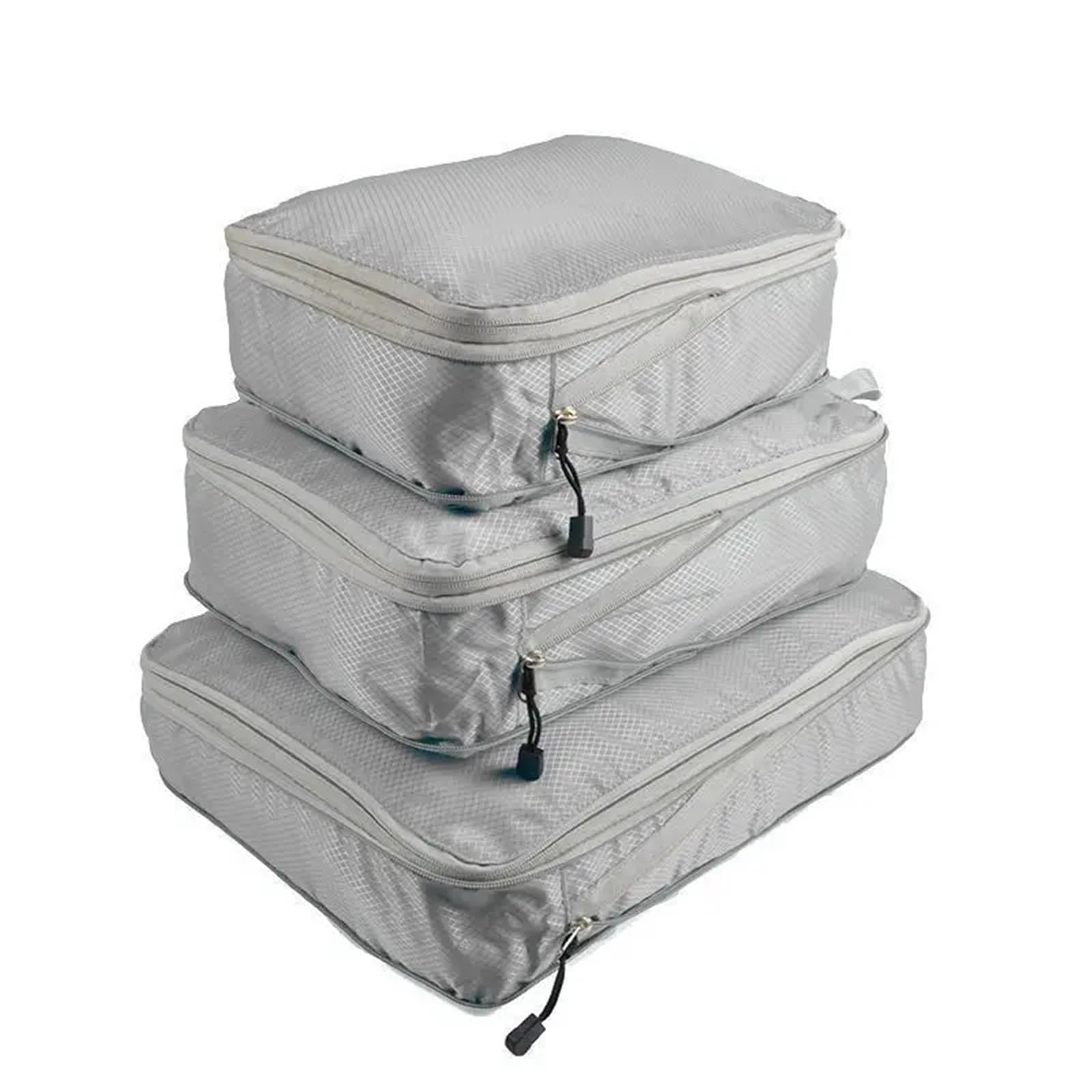3Piece Set Of Digital Toiletries And Cosmetics Storage Bag, Clothes, Shoes, Luggage, Travel for Suitcases(Grey)