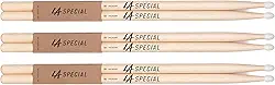 promark Baquetas de bateria LA Specials – Baquetas 5B – Conjunto de baquetas para bateria acústica ou eletrônica – Ponta oval de nylon – Baquetas de bateria de nogueira – Peso e tom consistentes – 3