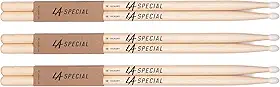 promark Baquetas de bateria LA Specials – Baquetas 5B – Conjunto de baquetas para bateria acústica ou eletrônica – Ponta oval de nylon – Baquetas de bateria de nogueira – Peso e tom consistentes – 3