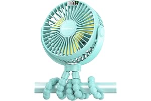 SWEETFULL Portable Battery Operated Camp Fan with LED Display