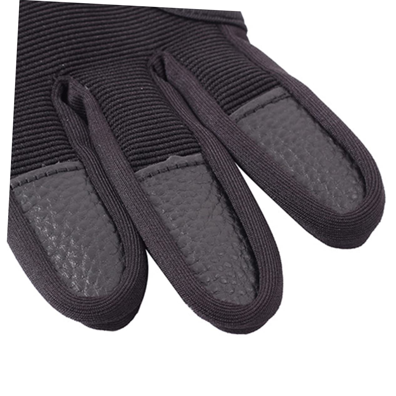 GOOHOCHY 1Pc Black Glove Finger Protection Comfortable and Wear Resistant Arrow Accessory for Shooting and Hunting for Beginners and Professionals