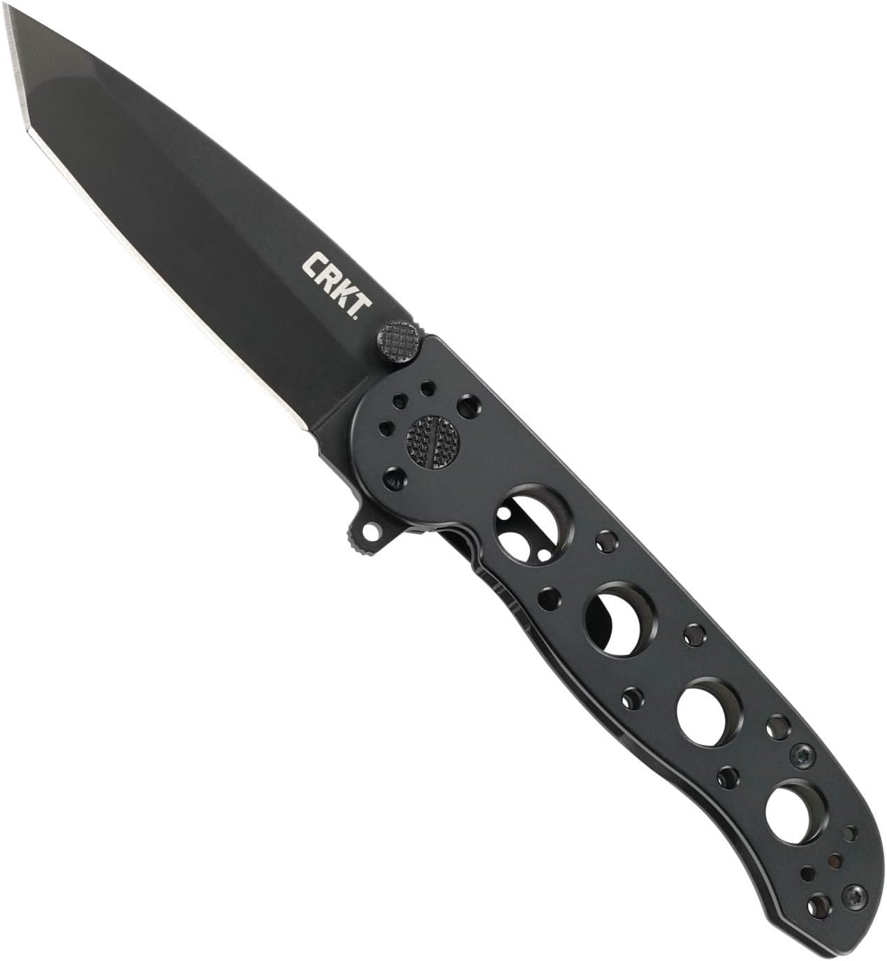 CRKT M16-04KS Folding Knife with Frame Lock: 12C27 Plain Edge Blade, Stainless Steel Handle, Reversible Pocket Clip, M16-04KS