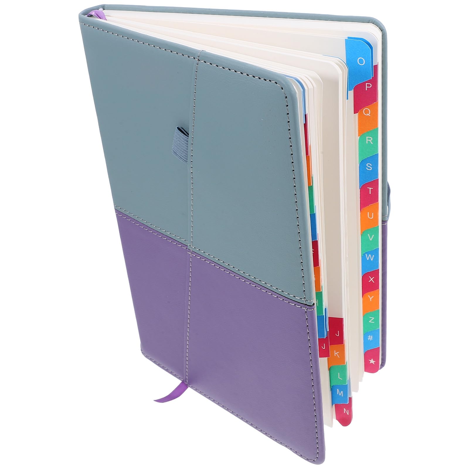 Homoyoyo Carnet A5 Mots de Passe Adresses Web Onglets Alphabétiques Organiseur Portable Bleu Violet Répertoire Usage Personnel Bureau