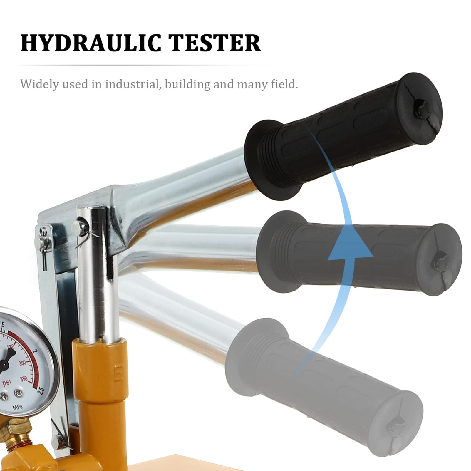 ULTECHNOVO Pompa di Prova della Pressione dell'Acqua 40 Kg Alluminio, Tester Manuale per Irrigatori Antincendio, Sistemi di Irrigazione, Recipienti a Pressione