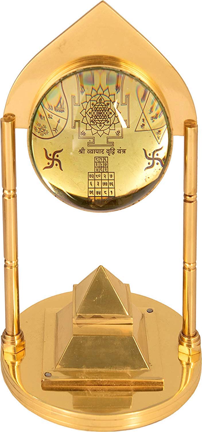Rudra Divine vastu Items for Home for Good Luck vastu Home Decor Items vastu dosh nivaran Yantra vastu Pyramids Size 8x5