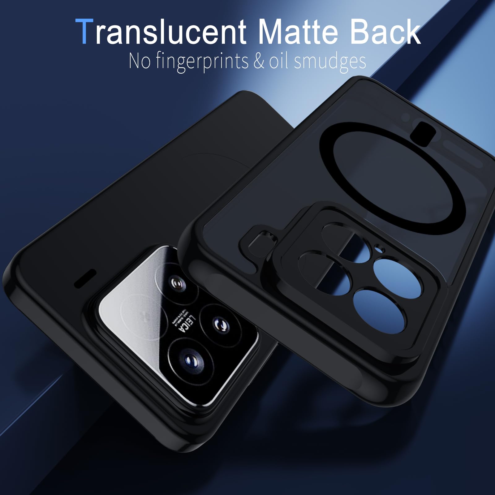 Coque Xiaomi 15T Pro Compatible MagSafe - Housse Rigide Mat Translucide, Bumper TPU Antichoc, Aimant Intégré !