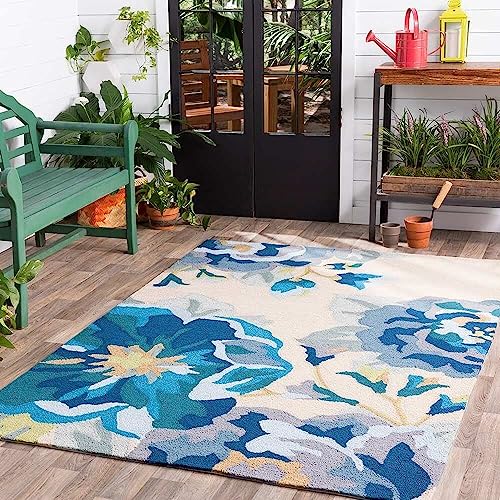 Image of Carpet Mahal Handmade Handwoven Tufted Made of 100% Soft Blended Wool Export Quality Carpets with 1 Inch Thickness (8x10 Feet) Color Multi