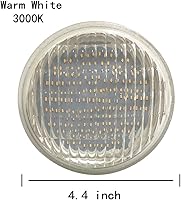 Vista 3 de Vstar® Bombilla LED PAR36 de 6 W, 600-700 lúmenes, base multiusos, 3000 K, lámpara de 12 V CA/CC impermeable para paisaje, blanco cálido