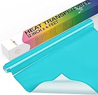 Vista 32 de HTVRONT Rollo de Vinilo de Transferencia de Calor - 12" x 4 pies Vinilo HTV Negro para Camisetas, Vinilo Negro de Planchar para Todas las Máquinas