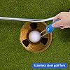 Golf-Divot-Tool-2Pcs-Arreglapiques-Golf-Herramienta-de-Reparacion-de-Divot-de-Golf-Tenedor-de-Campo-de-Golf-con-Boton-Emergente-y-Marcador-Bola-Magnetica-para-Golfistas-Accesorios