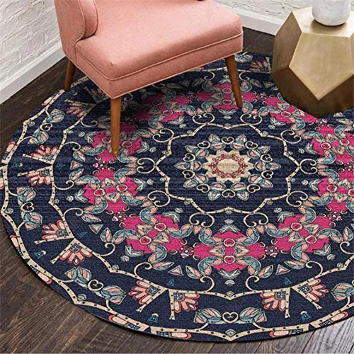 EmyTock Cotton Round Area Rug Cover