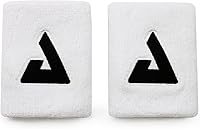 JOOLA Trinity Moisture-Wicking Wristbands 2-Pack - White 4.5" Elastic Sweatbands for Pickleball, Tennis & Table Tennis