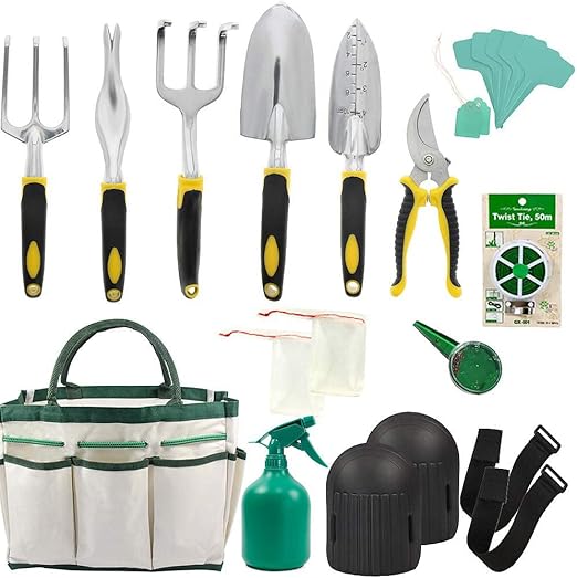 Garden Tools Set 14 Piece Gardening Gifts Tool Kit for